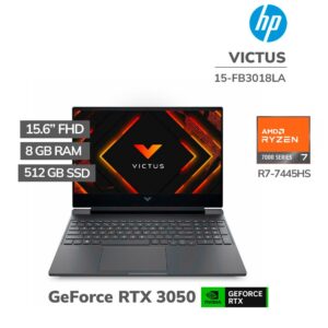HP VICTUS 15-FB3018LA RYZEN 7-7445HS 8GB 512GB SSD T VIDEO RTX 3050 6GB WINDOWS 11 (BT4F5LA-ABM)